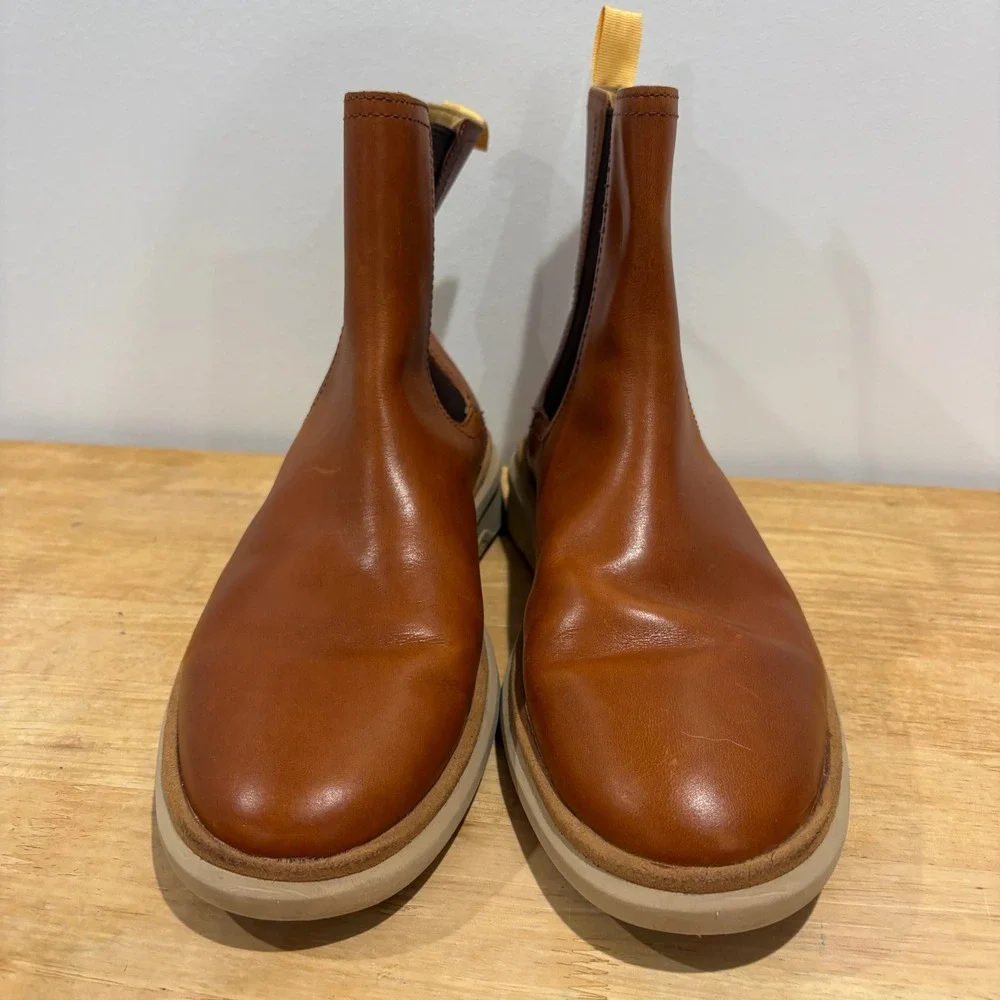 Sperry Top-Sider Gold Cup Commodore Chelsea Boots Tan 10 Leather‎ Slip On